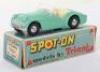 Tri-ang Spot On Model 108 Triumph TR3 pale green body