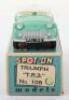 Tri-ang Spot On Model 108 Triumph TR3 pale green body - 2