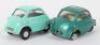 Two Unboxed Tri-ang Spot On Models 118 BMW Isetta Bubble Cars - 3