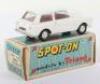 Scarce Tri-ang Spot On Model 154 Austin A40 Saloon white body - 6