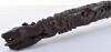 HMS Rattlesnake Carved oak presentation tiller - 4