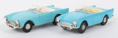 Two Tri-ang Spot On 191 Sunbeam Alpine Convertible Models