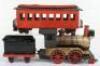 A Weeden Dart live steam locomotive, tender and Passenger coach, American circa 1890, - 2