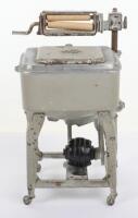Cast aluminium Maytag wringer washing machine with mangle miniature salesman’s sample, 1920s