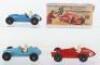 Three Crescent Toys Racing Cars