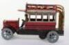 A Scarce Distler (German) Double Decker Tinplate Bus - 4