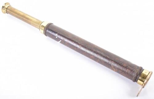 Single drawer brass telescope