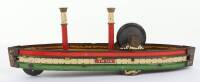 Rare Hess 1045 tinplate friction driven toy ship, German circa 1905