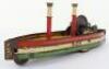 Rare Hess 1045 tinplate friction driven toy ship, German circa 1905 - 2