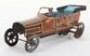 A Fischer tinplate clockwork four-seater open tourer penny toy car, German 1920s, - 2