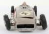 JNF (Western Germany) Tinplate Battery Operated Solo Mercedes Racing Car - 3