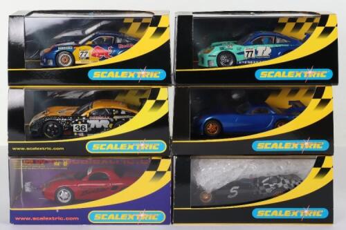 Six Boxed Scalextric Slot Cars