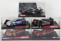 Four Boxed Ninco Slot Cars