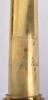 ^ 2 drawer brass telescope with mahogany barrel 14.75”, engraved Richardson London - 5