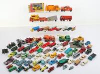 Large Quantity of Playworn Matchbox/Hotwheels mixed diecast toys,