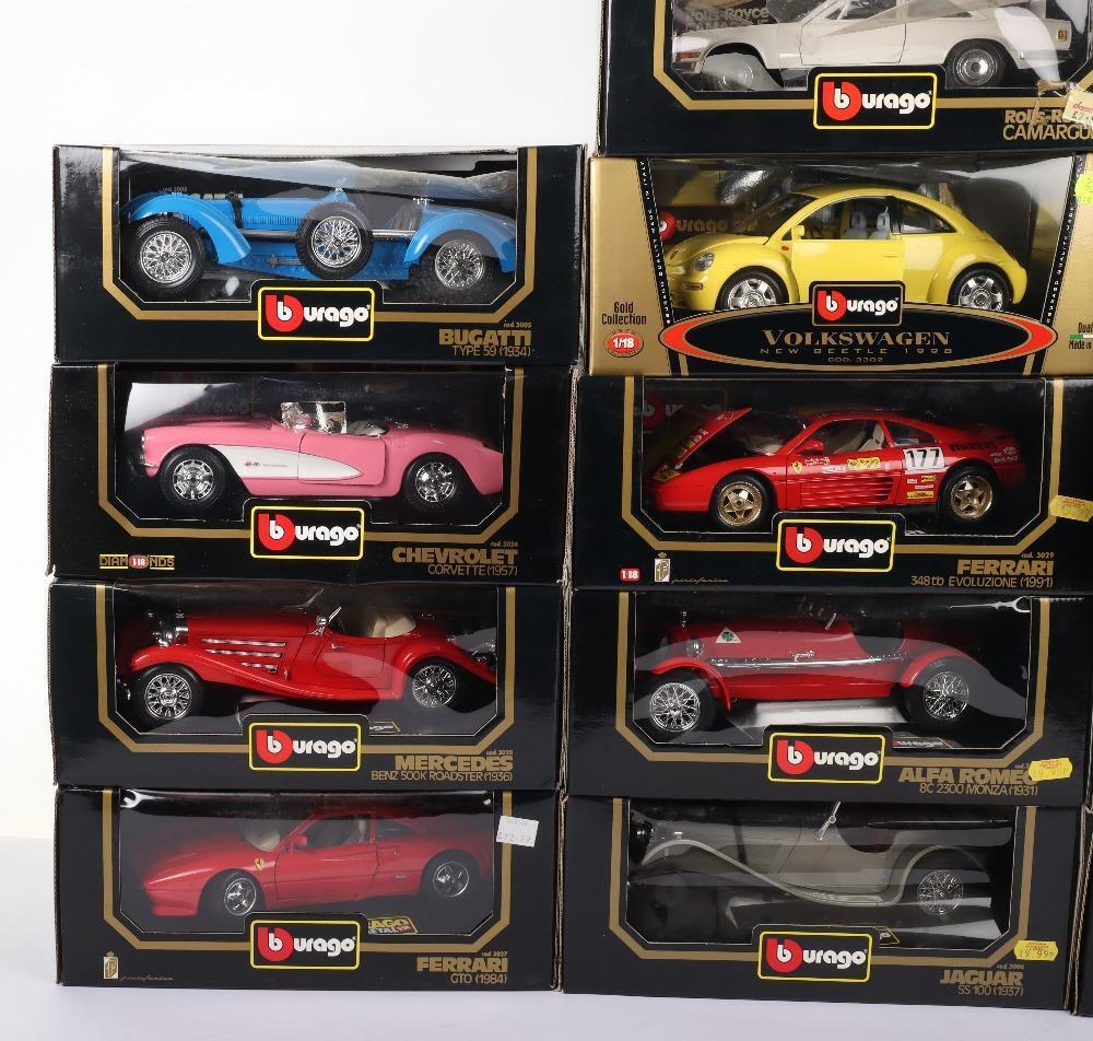 Thirteen Burago 1:18 Scale Die-cast Boxed model cars