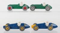 Four Unboxed Dinky Toys Racing Cars