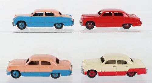 Four Unboxed Dinky Toys 139a/170 Ford Sedans