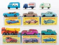 Nine Matchbox Lesney Models