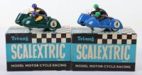 Two vintage boxed Scalextric Motor Cycle Typhoons, 1960s