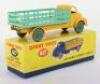 Dinky Toys 417 Leyland Comet Lorry, yellow cab/chassis, pale green stake back - 2