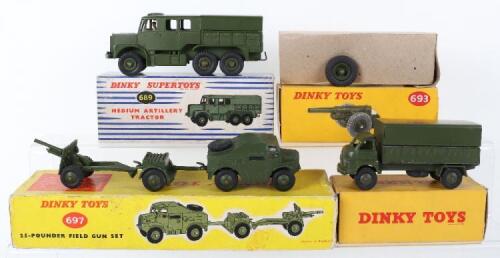 Four Boxed Dinky Toys Military Models