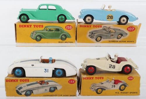 Four Boxed Dinky Toys Cars