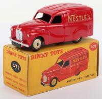 Dinky Toys 471 Austin Van “Nestle's” scarce cream wheel hubs