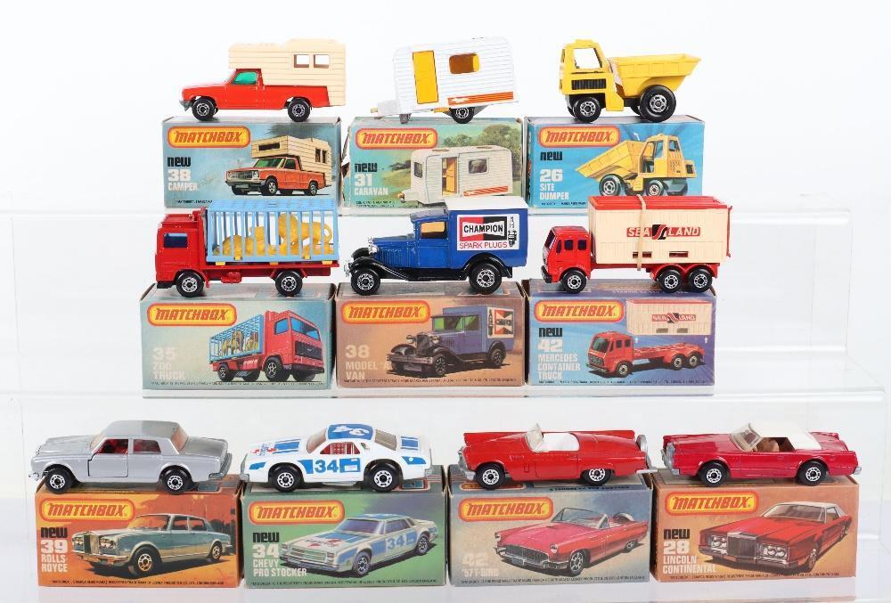 Lesney Ten Boxed Matchbox Lesney Superfast Models
