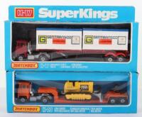 Two Boxed Matchbox Superkings commercial vehicles