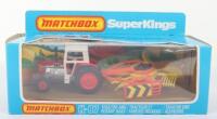 Matchbox Superkings K-87 Massey Ferguson 595 Tractor & Rotary Rake