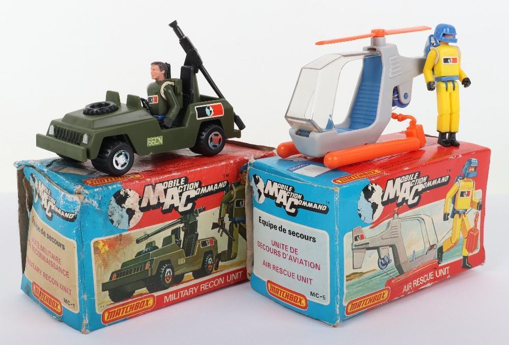 Two Boxed Matchbox Mobile Action Command Sets