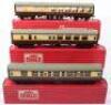 Three Hornby Dublo 00 Gauge 2-Rail Boxed Super Detail Coaches - 2