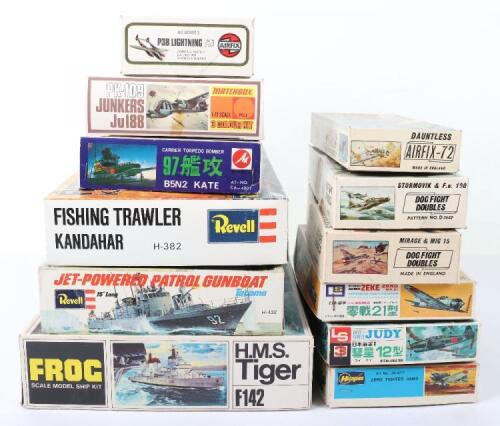 Twelve Plastic Construction Kits,