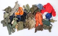 A Large Quantity of Vintage OriginalAction Man uniforms, Accessories & Dolls