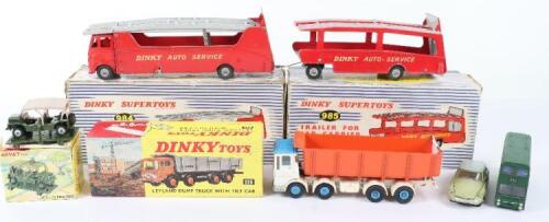 Dinky Toys Boxed 984 Car Carrier and 985 Trailer