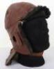 Early 20th Century Leather Flight Helmet in RFC Mk1 Style