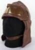 One Piece Leather Flying Helmet & Goggles Combination - 2